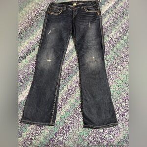 Silver Jeans Women's Dark Blue Boot Cut Jeans